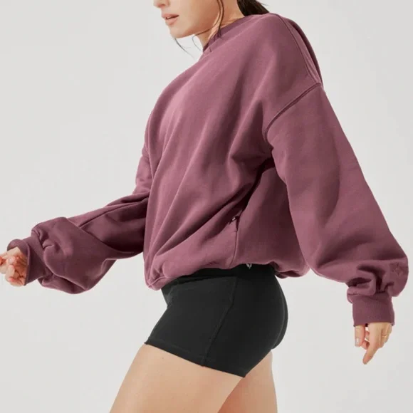 POPFLEX Mauve Crew Neck Sweater - Picture 3 of 12